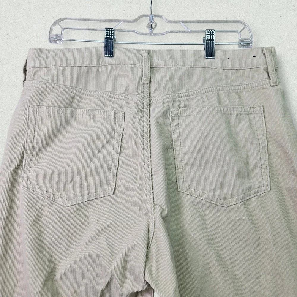 GAP Denim High Rise Wide Leg Pants Womens‎ 14/32 Beige Corduroy 90s Y2K